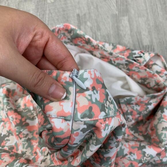 Golfino Skort Womens 6 Ivy Pink Match Play Floral Print Lined Side Zip Golf - Picture 11 of 15